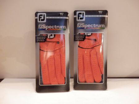 2X Footjoy Spectrum Golf Glove Handschuhe (ORANGE) XL
