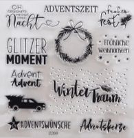 Silikonstempel Adventszeit Weihnachten