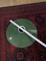 Lampenschirm Emaille grün weiss Durchmesser 30 cm gebraucht