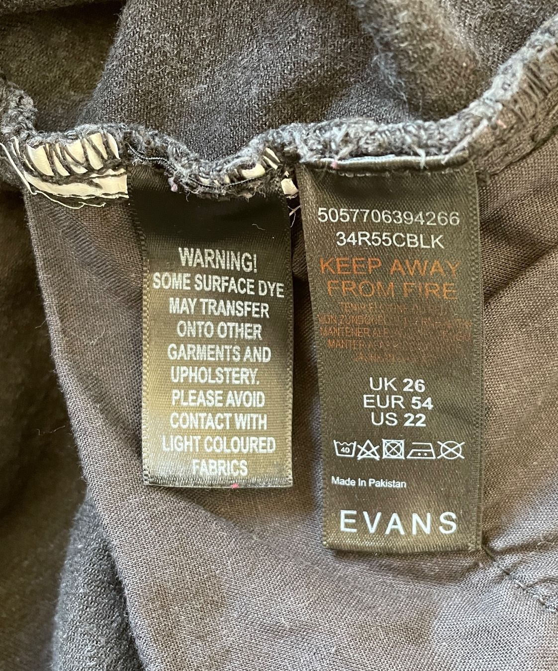 Jeans: Jeans, schwarz, von Evans, Grösse 54 – Usato da Gümligen venduto da soleil149 4