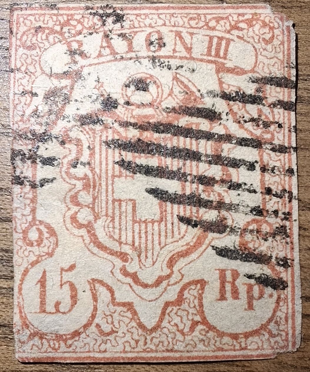 Tutti i francobolli: Rayon Nr. 20 Typ 6 OR II mit Befund  – Usato da Balgach venduto da SIMEON27