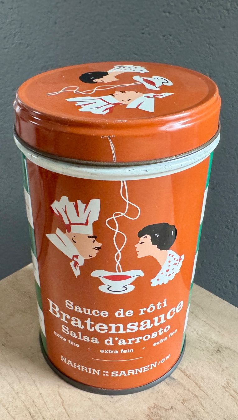 Barattoli: Dekorative alte Blechdose NAHRIN Sarnen Bratensauce – Usato da Rothrist venduto da Luckywinner 5
