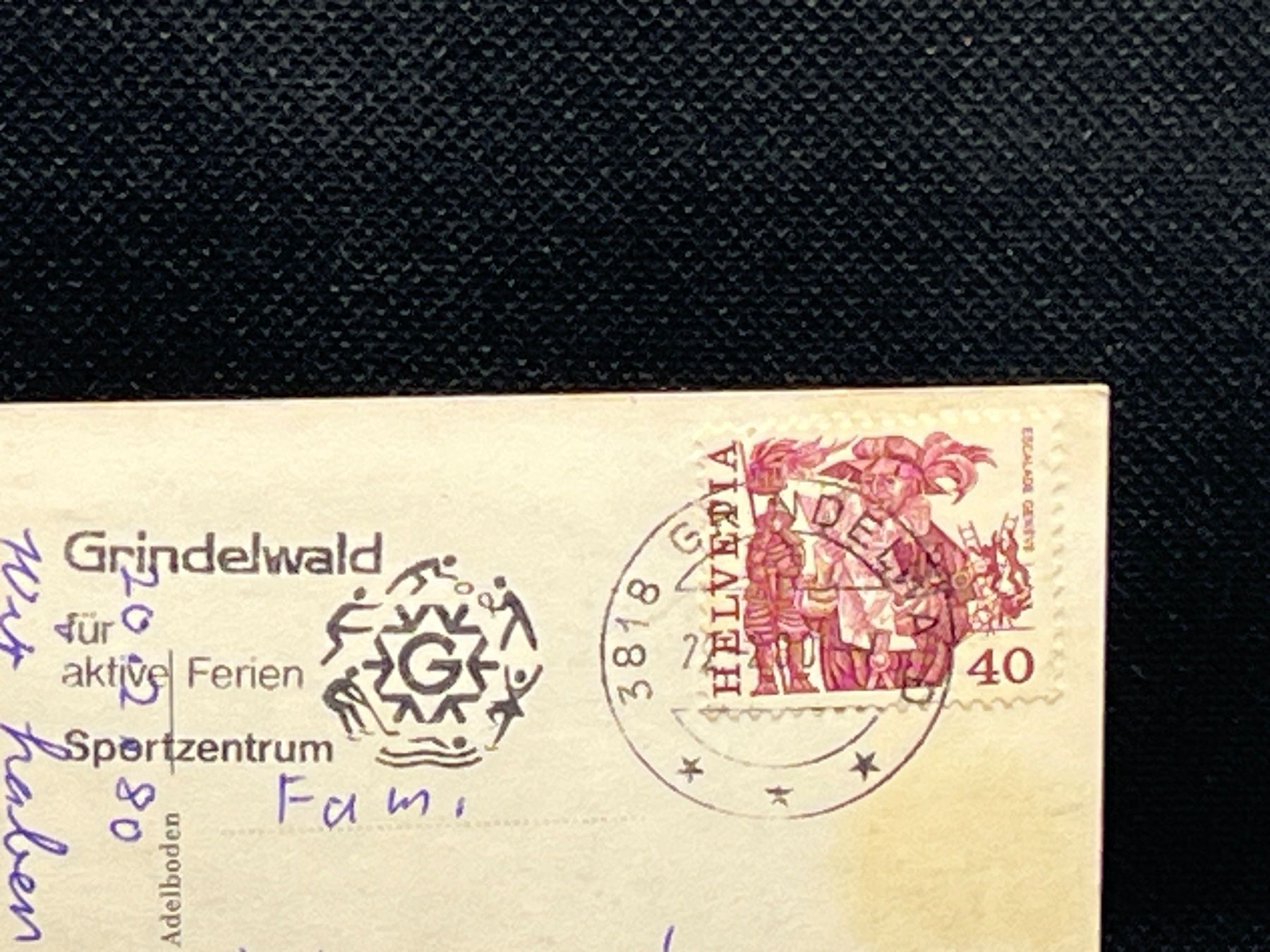 Cartoline postali: Grindelwald: Berg- und Sportbahn Grindelwald-First – Usato da Widnau venduto da Brusi9 1