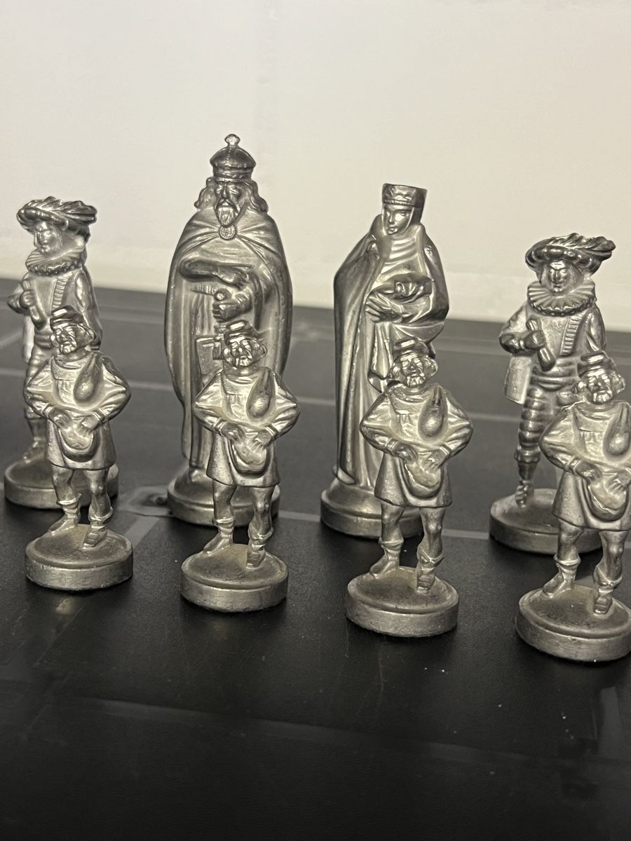 Giochi: Zinn Schachfiguren Mittelalter  – Usato da Seon venduto da Sunny-Schmuck78 2