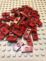 Lego 20x Fliese mit Knopf 1×2 (15573) dunkelrot