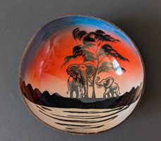 Schicke Kokosnuss Schale Thailand Mischschale