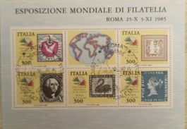 Lote sello Italia 1985, Souvenir