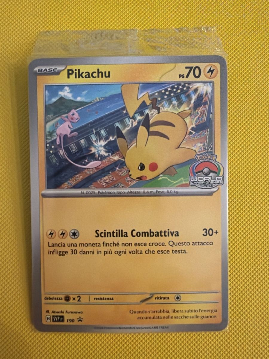 Pokémon Sammelbilder & Trading cards: Pikachu Promo 190 sealed MT  – Gebraucht aus Cadro von rarecandycustoms