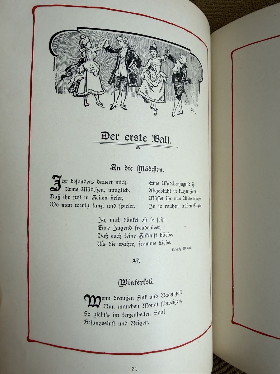 Libri: KNOSPEN & BLÜTHEN Jugendstil Lyrik Buch – Usato da Konolfingen venduto da petzipetz 5