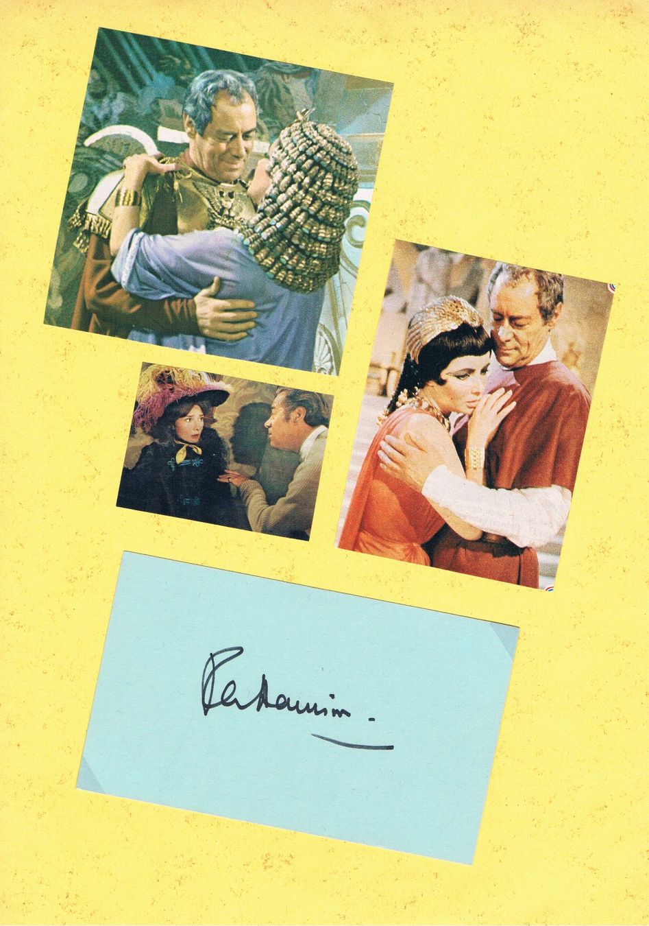 Autografi: Rex Harrison 1908-90 Autogramm signiert Karte 7x10cm – Usato da Bischofszell venduto da Gottselig