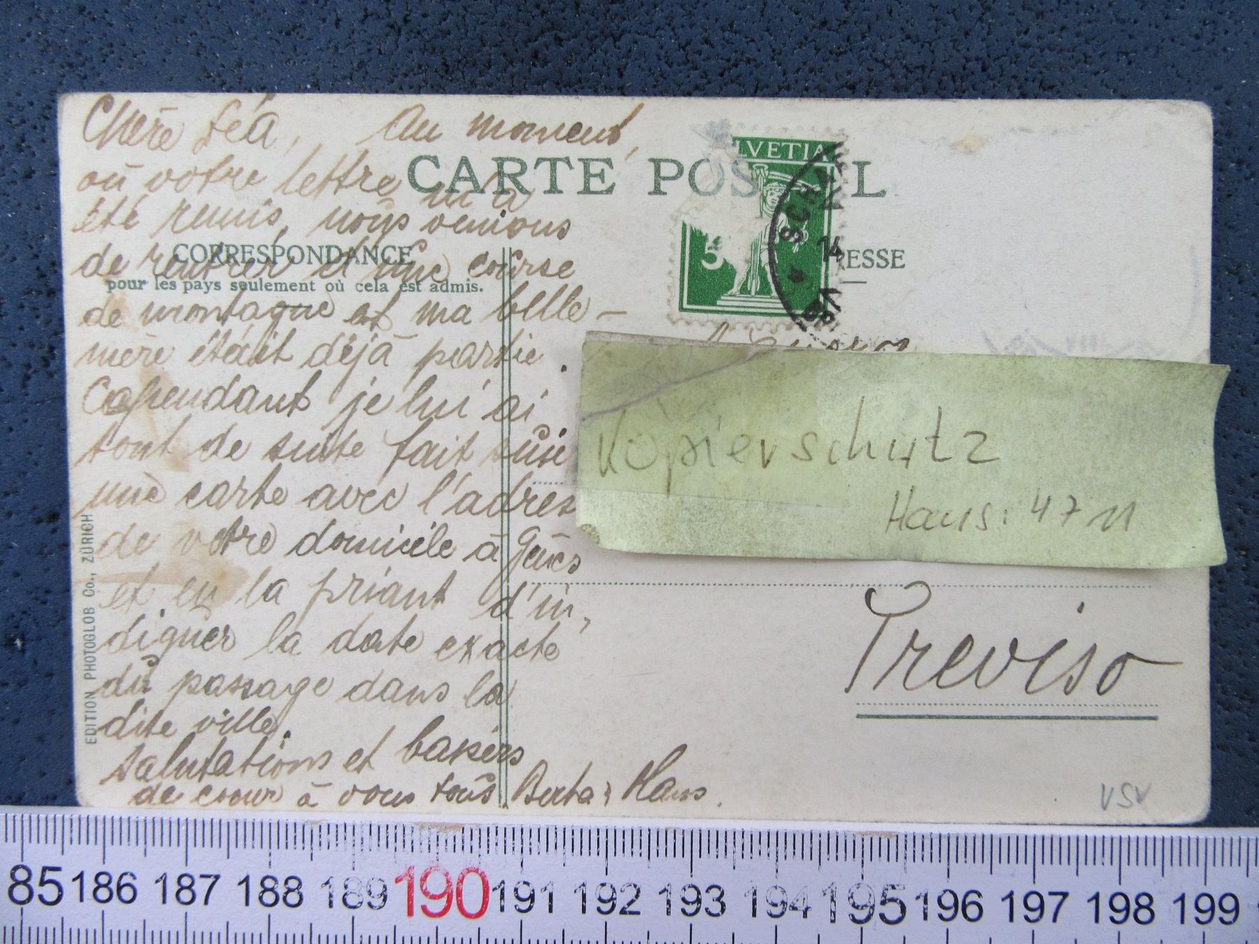 Cartoline postali: SIMPLON ROUTE HOTEL BELLEVUE VS AK BUG VINTAGE – Usato da Ettingen venduto da Hausi4711 2