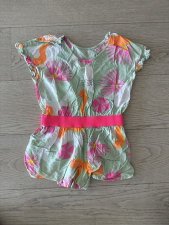 Combinaison d'été fille, taille 6 ans, motifs fleuris 49