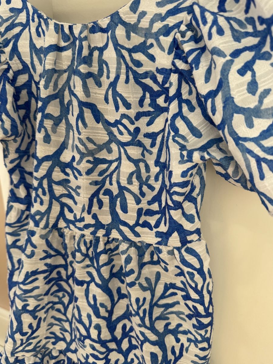 Mango Robes et jupes: Mango Blue Coral Dress – D'occasion à Genève par Stephanie.xx 2