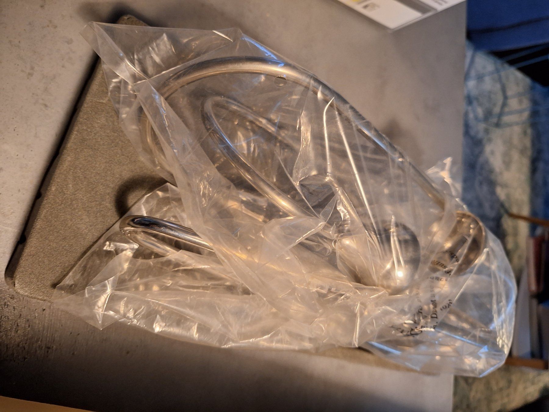 Jensen Portacandele: 2 Georg Jensen Swing Wandkerzenhalter – Nuovo e nell'imballaggio originale da Zürich venduto da Adnil13 4