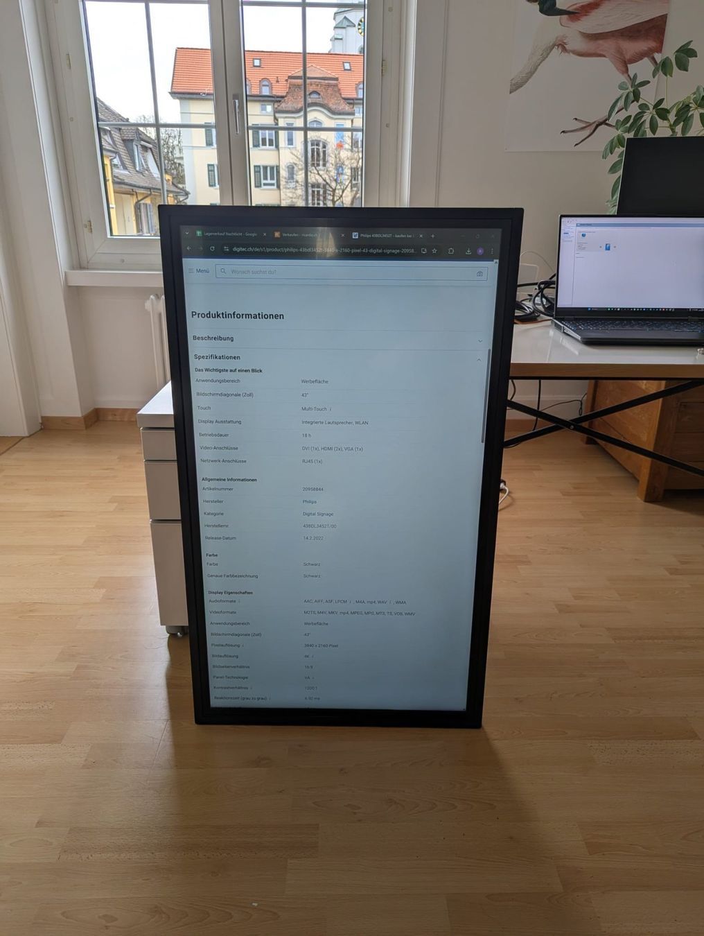 Philips Monitore: Phillips 4k Touchscreen 43BDL3452T 43" – Gebraucht aus Zürich von yulahelium 2
