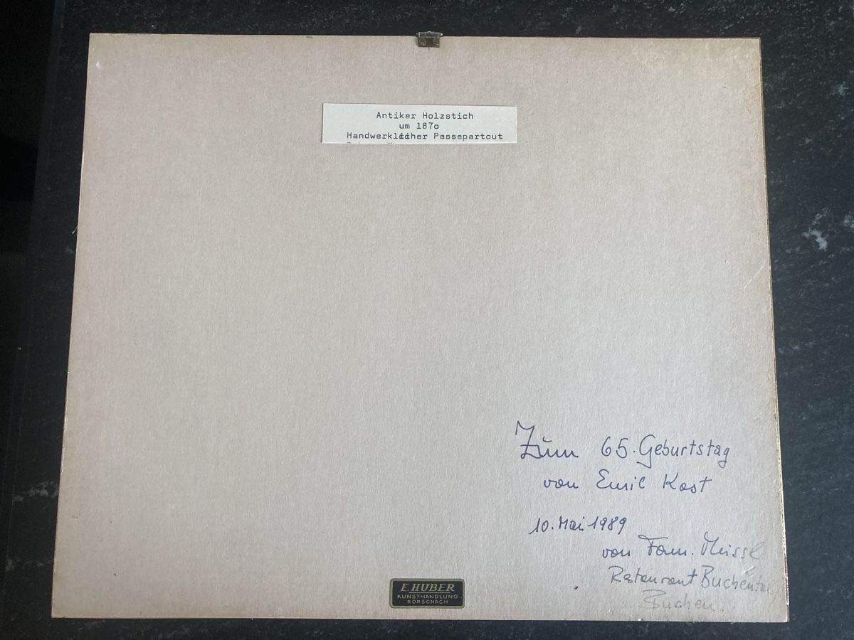 Incisioni: Antiker Holzschnitt um 1870  – Usato da Staad SG venduto da gab_7dr9 2