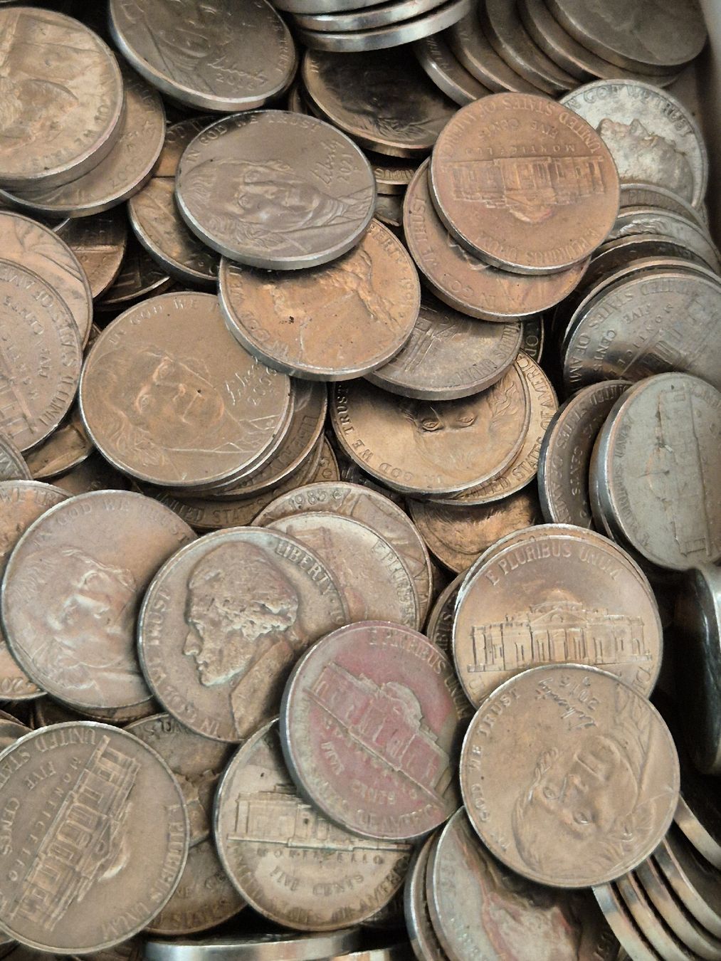 Tutti le monete: Über 2 Kg. Five Cents USA - div. Jg. – Usato da Mels venduto da Goldenfalcon 3