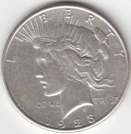 Tutti le monete: USA -- Peace - Dollar 1923 S ss+ – Usato da Gossau SG venduto da Gallus00