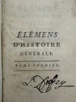 Livre ancien1778-Elemensd'Histoire Generale-Abbe Millot