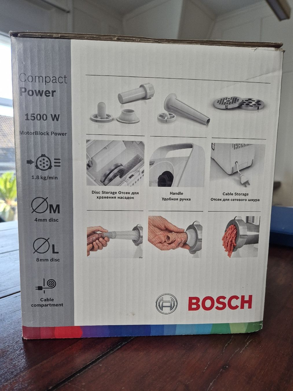 Küchengeräte: Bosch Fleischwolf Compact Power MFW3520 / + Lochscheibe 3/6 – Neu und originalverpackt aus Horn von raley27 1