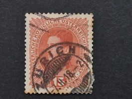 Breifmarke OESTERREICH mit Stempel Zürich