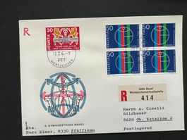 CH   Sonderbrief Gymnaestrada Basel 1969  (M414)