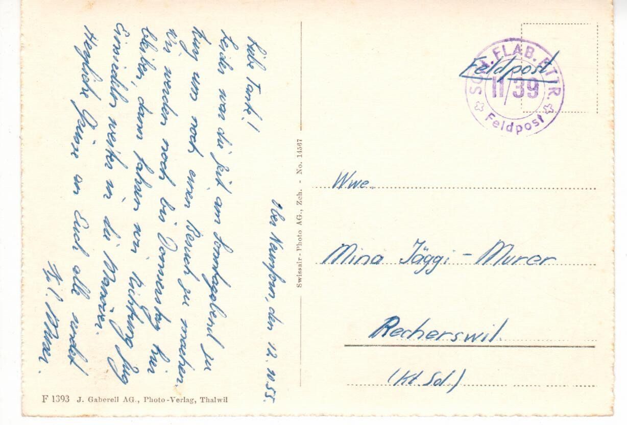 Cartoline postali: Flugaufnahme Ober-Neunform – Usato da Wolhusen venduto da Curver9 1