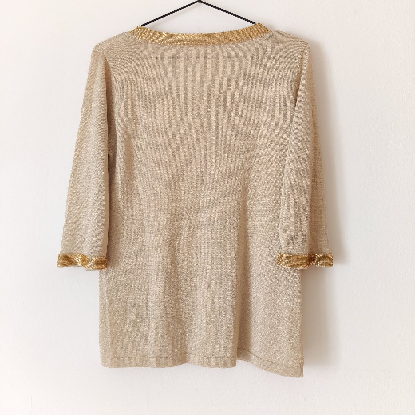 Maglioni & Felpe: Herzige gold Tunika Strick- Pulli Shirt Pullover Bluse Gr.S – Usato da Winterthur venduto da Lotusherz 3