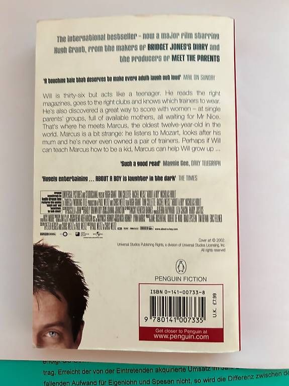 Libri: About a boy Hornby – Usato da Zürich venduto da Nia_S 1