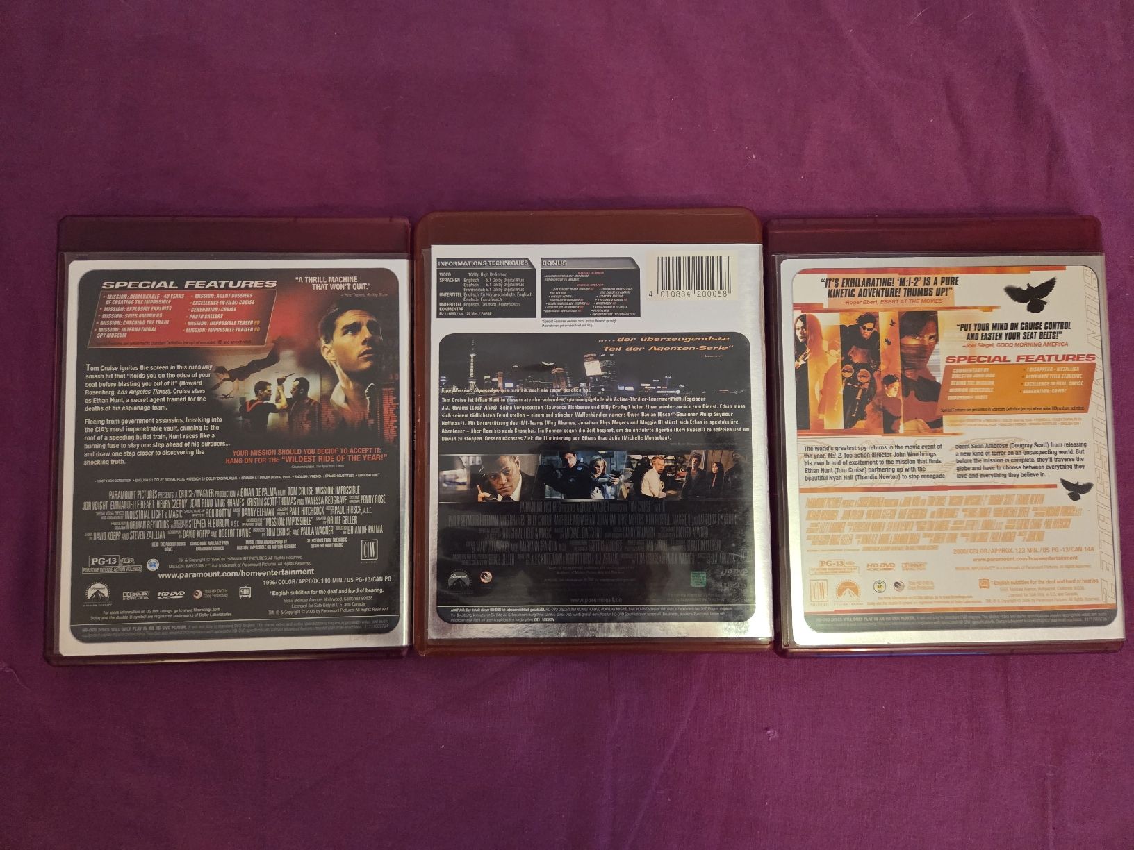 Tutti i DVDs: M:I: 1-3 in HD – Usato da Burgdorf venduto da tamaraw03 1