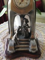 Tisch/Kaminuhr Jugendstil 95%  Zinn