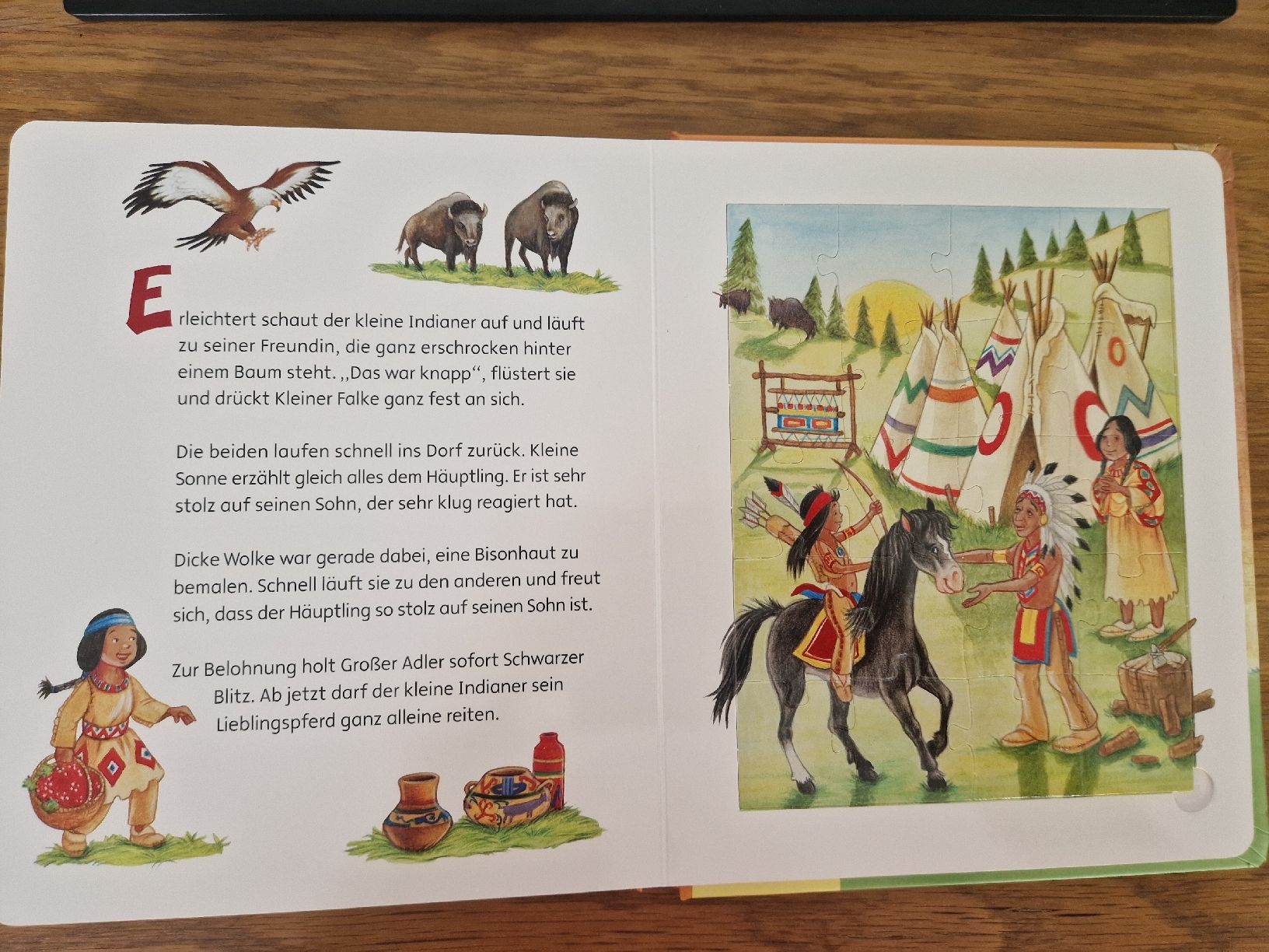 Bücher: Der kleine Indianer - Ein wildes Puzzlebuch – Neu und originalverpackt aus Villars-sur-Glâne von Agnie80 6