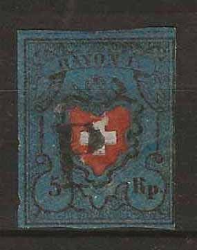 Tutti i francobolli: CH015I - Rayon 15I obl. – Usato da Trélex venduto da Phil_Albert