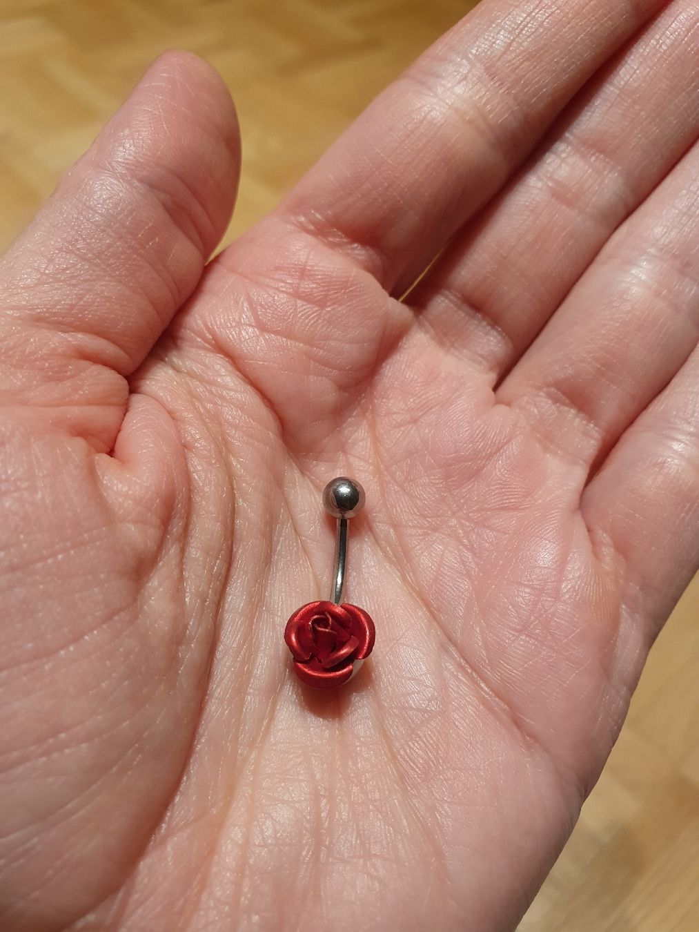 Gioielli per piercing: Bauchnabelpiercing Rose rot silber – Usato da Dietfurt venduto da rasy11