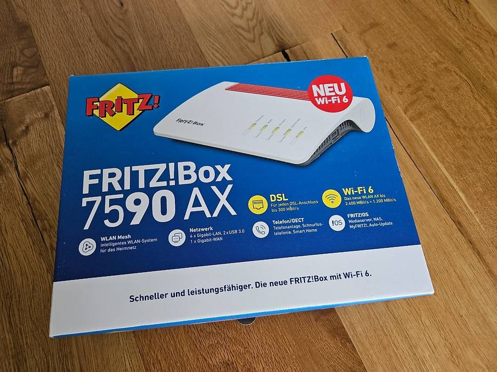 Fritz!Box 7590 AX mit 3D Standfuss (Gebraucht) in Gossau ZH für CHF 149 ...