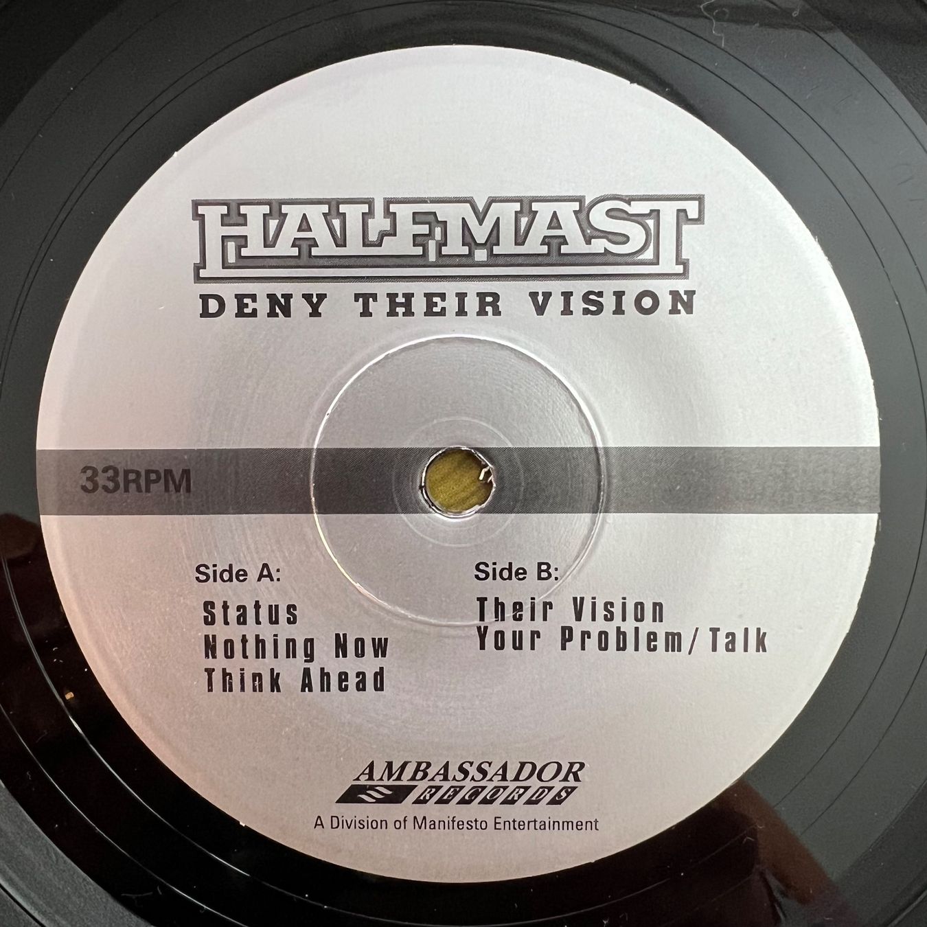 Dischi in vinile: Halfmast - Deny Their Vision / 1. US-Press. 1996 - TOP – Usato da Gais venduto da soundcave57 3