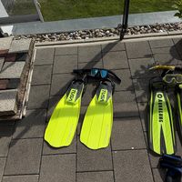 Tauchausruestung Tusa Aqualung Maske Schnorchel Flossen Set