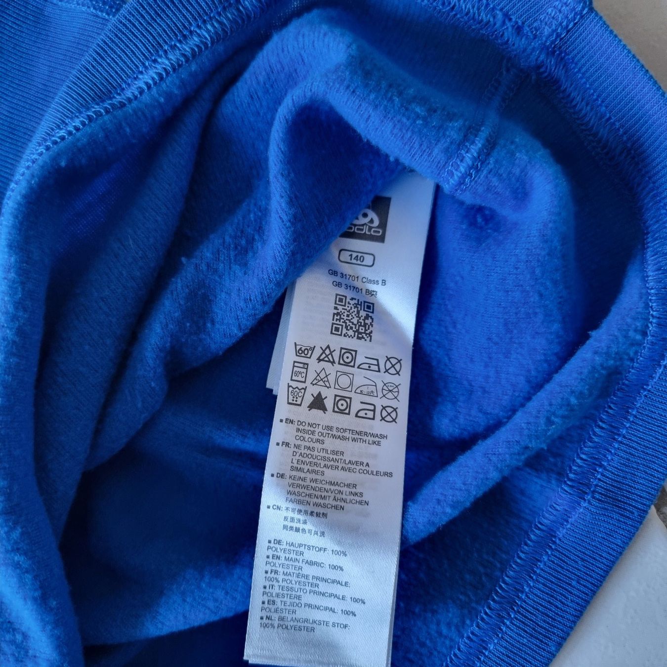 Odlo Biancheria intima: Lässiger warmer Odlo Base Layer Gr.140 mit Reissverschluss – Usato da Arth venduto da Africa44 4