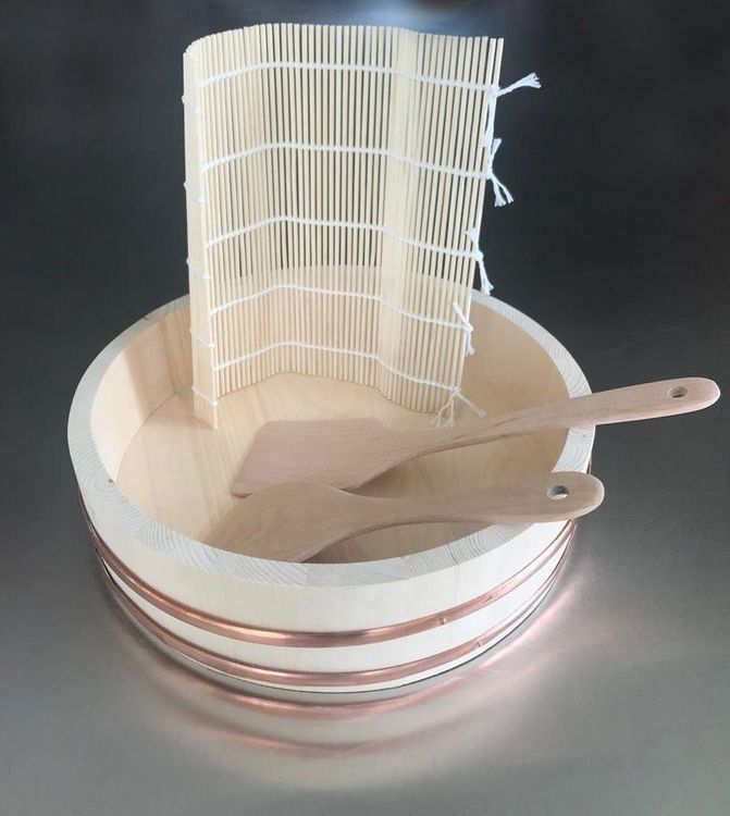 Hangiri, Sushi-Oke, Holzbecken für Sushi-Reis (Neu und originalverpackt ...