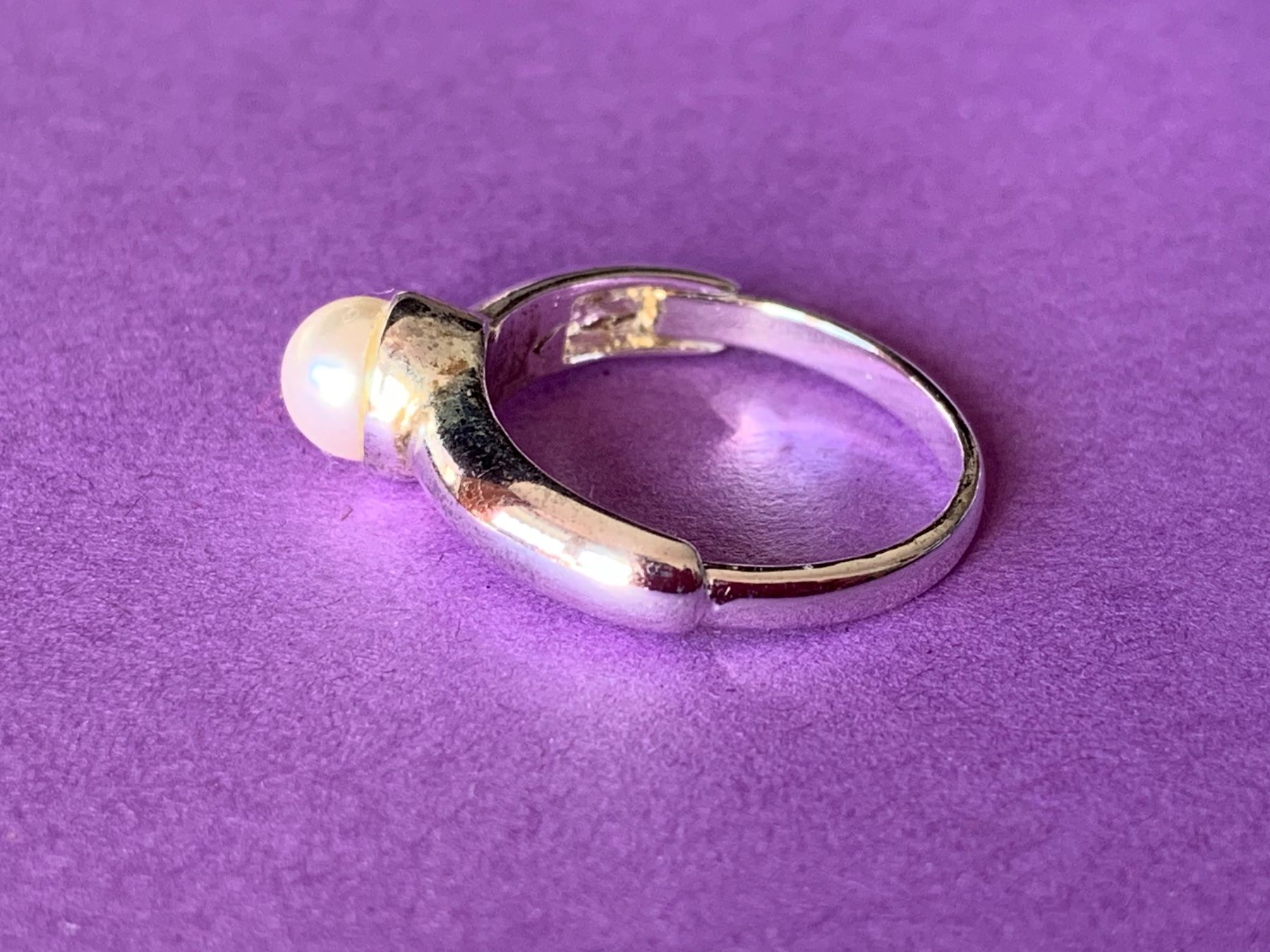 Anelli: Silberner ring mit Perle (54) – Usato da Dittingen venduto da Bellevista 6