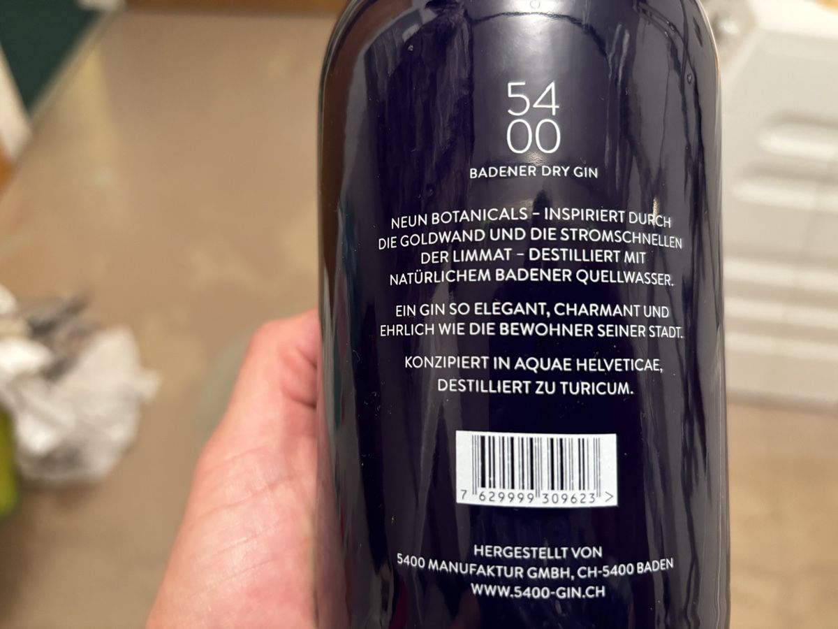 Altro: Baden Dry Gin (leere Flasche) – Usato da Baden venduto da AlejandroA 2
