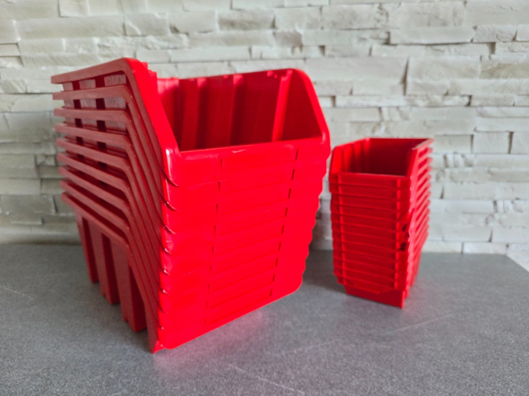 Contenitori & Simili: 21 Lagerboxen 39 cm Lagerbox Stapelbox Sortierbox Sichtbox – Nuovo (secondo la descrizione) da Baar venduto da Werkzeugzentrum 1