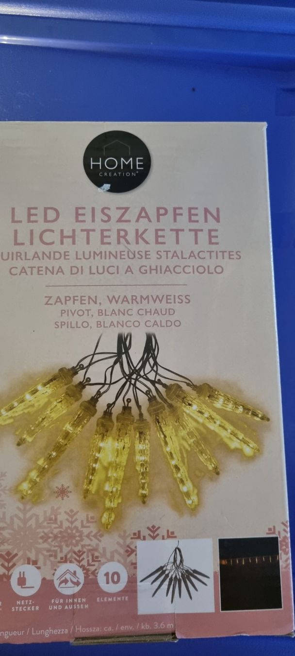 Guirlandes lumineuses: Led Eiszapfen Lichterkette – Neuf (Voir description) à egliswil par Maggy6 1
