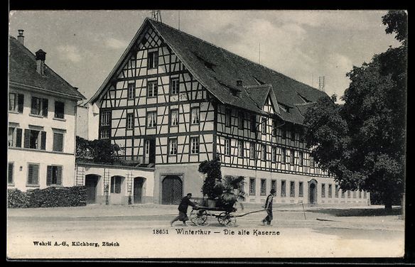 Ansichtskarten: AK Winterthur, Die alte Kaserne – Gebraucht aus Berlin von bartko-reher