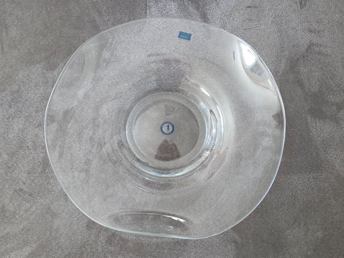 Schalen: Dekorative Glasschale für Apéro oder Dessert, handmade, 35cm – Gebraucht aus Liestal von Gitterli01 1