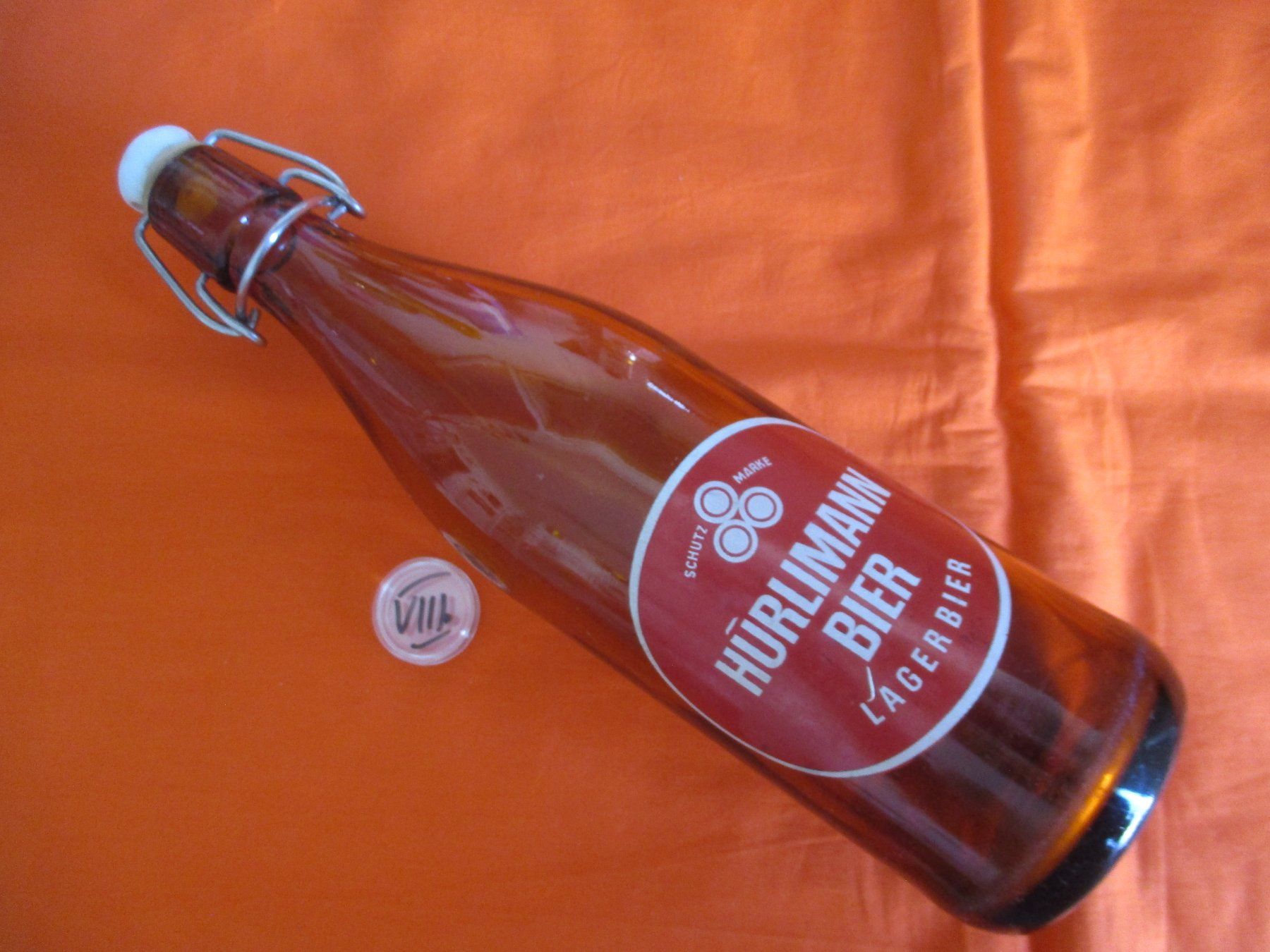 Hürlimann Bicchieri, Caraffe & Bottiglie: Bierflasche Hürlimann 1963 – Usato da Birsfelden venduto da alles-muss-raus