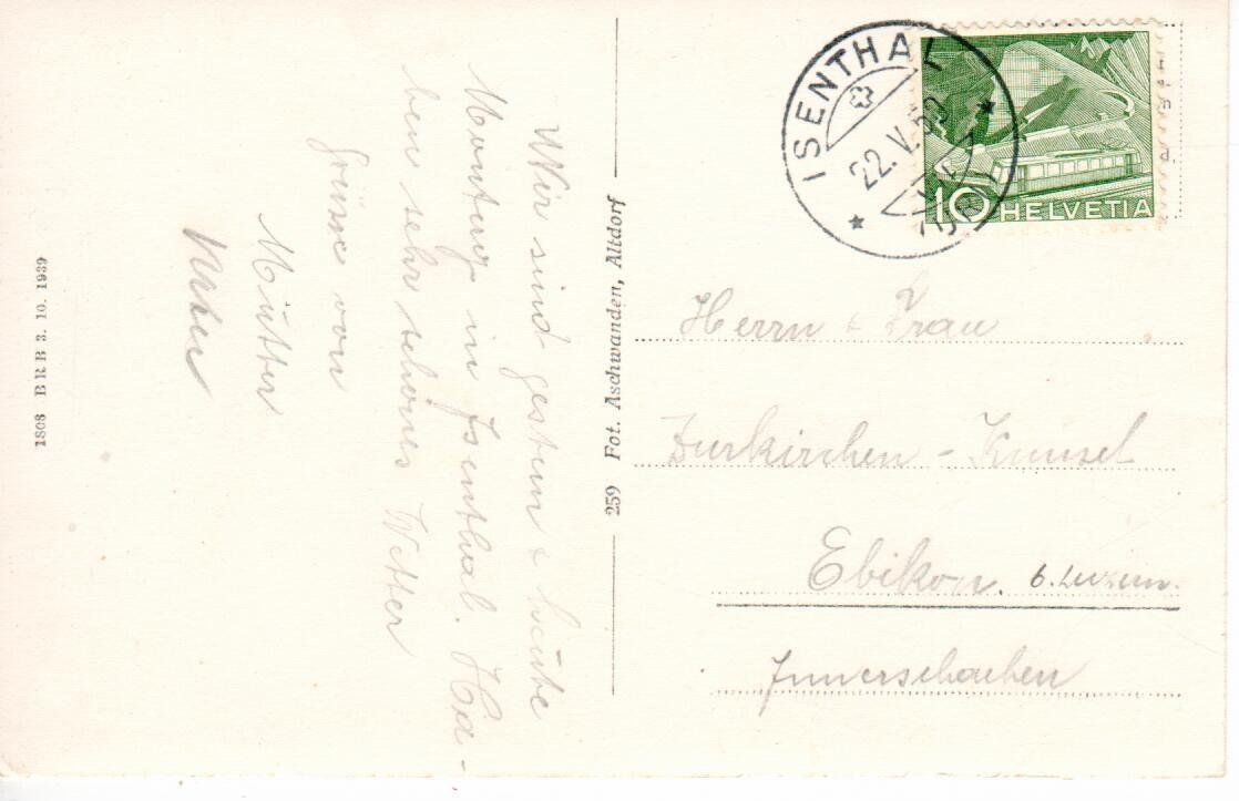 Ansichtskarten: Jsental – Gebraucht aus Wolhusen von Curver9 1