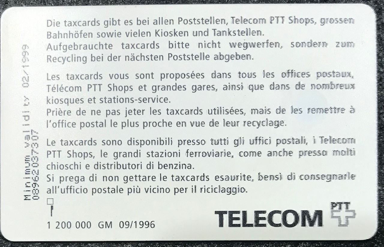 Swisscom Schede telefoniche: Swiss Telecom Matterhorn CHF20.- gebraucht – Nuovo e nell'imballaggio originale da Rotkreuz venduto da Parcore 1