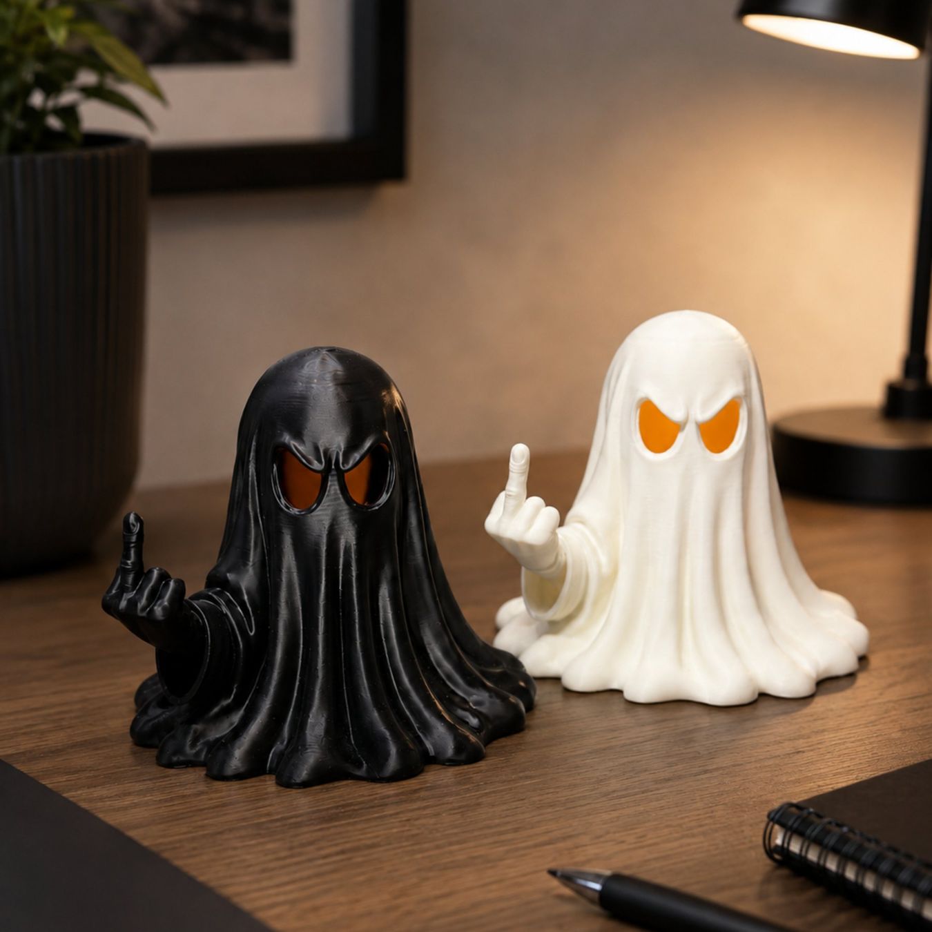 Tutte le decorazioni: Rude Ghost Halloween-Geist mit LED-Teelicht – Nuovo e nell'imballaggio originale da Necker venduto da creativeprintdesign 4