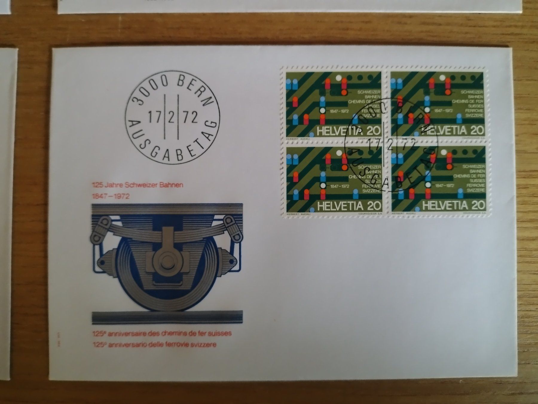 Alle Briefmarken: Briefmarken Ausgabetag Bahn – Gebraucht aus Amden von vipernatter 4